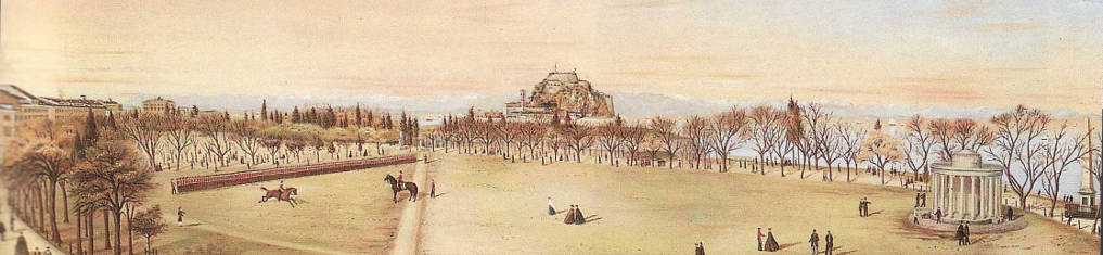 Painting of Corfu by C. Pachis